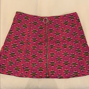 Zara multicolor mini skirt